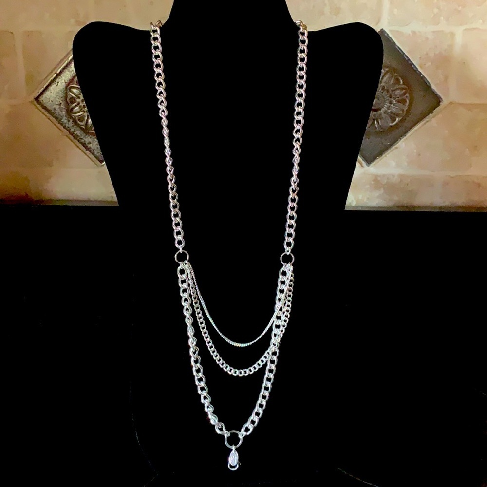 Origami Owl 28” Multi-Layer Silver Chain